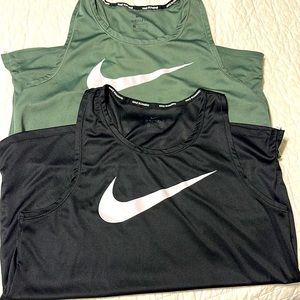 Two Small Nike Running Tanks